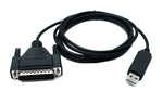 DB25 Kabel 180 cm RS232 IEEE 1248 Stecker zu USB 2.0 Typ A Stecker | System-S