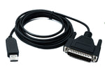 DB25 Kabel 3 m RS232 IEEE 1248 Stecker zu USB 2.0 Typ A Stecker | System-S