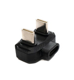 USB4 Y Adapter Typ C Stecker zu Stecker zu Buchse U Turn 180° Winkel 480Mbit/s USB 4.0 | System-S