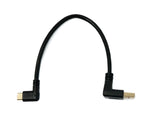 USB 3.1 Kabel 25 cm Typ C Stecker zu 3.0 Typ A Stecker Down Angled Winkel | System-S