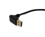 USB 3.1 Kabel 25 cm Typ C Stecker zu 3.0 Typ A Stecker Up Angled Winkel | System-S