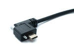 USB 3.1 Gen 2 Kabel 30 cm Typ C Stecker zu Stecker Panel Mount Winkel Left Right Angled 10 Gbit/s 100W | System-S