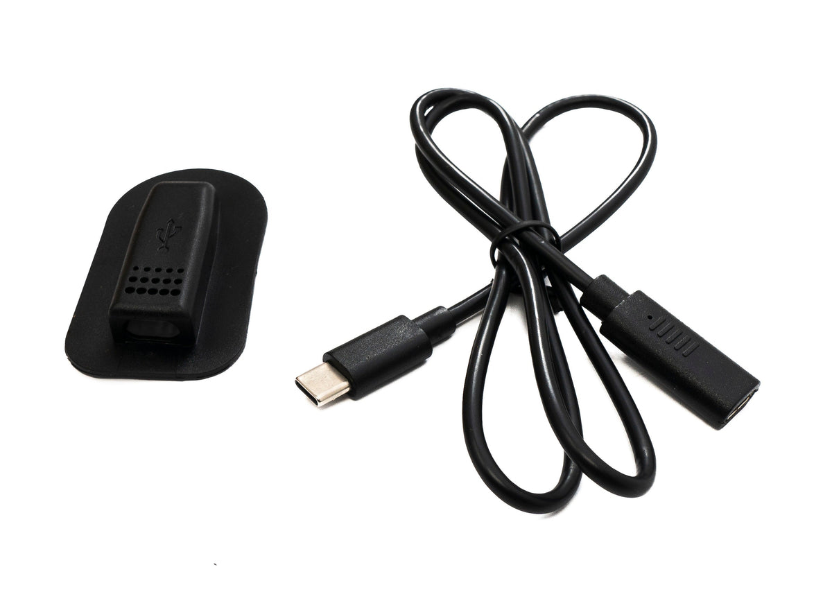 USB 3.1 Backpack Kabel 70 cm Typ C Stecker zu Buchse für Rucksack Ladeanschluss | System-S
