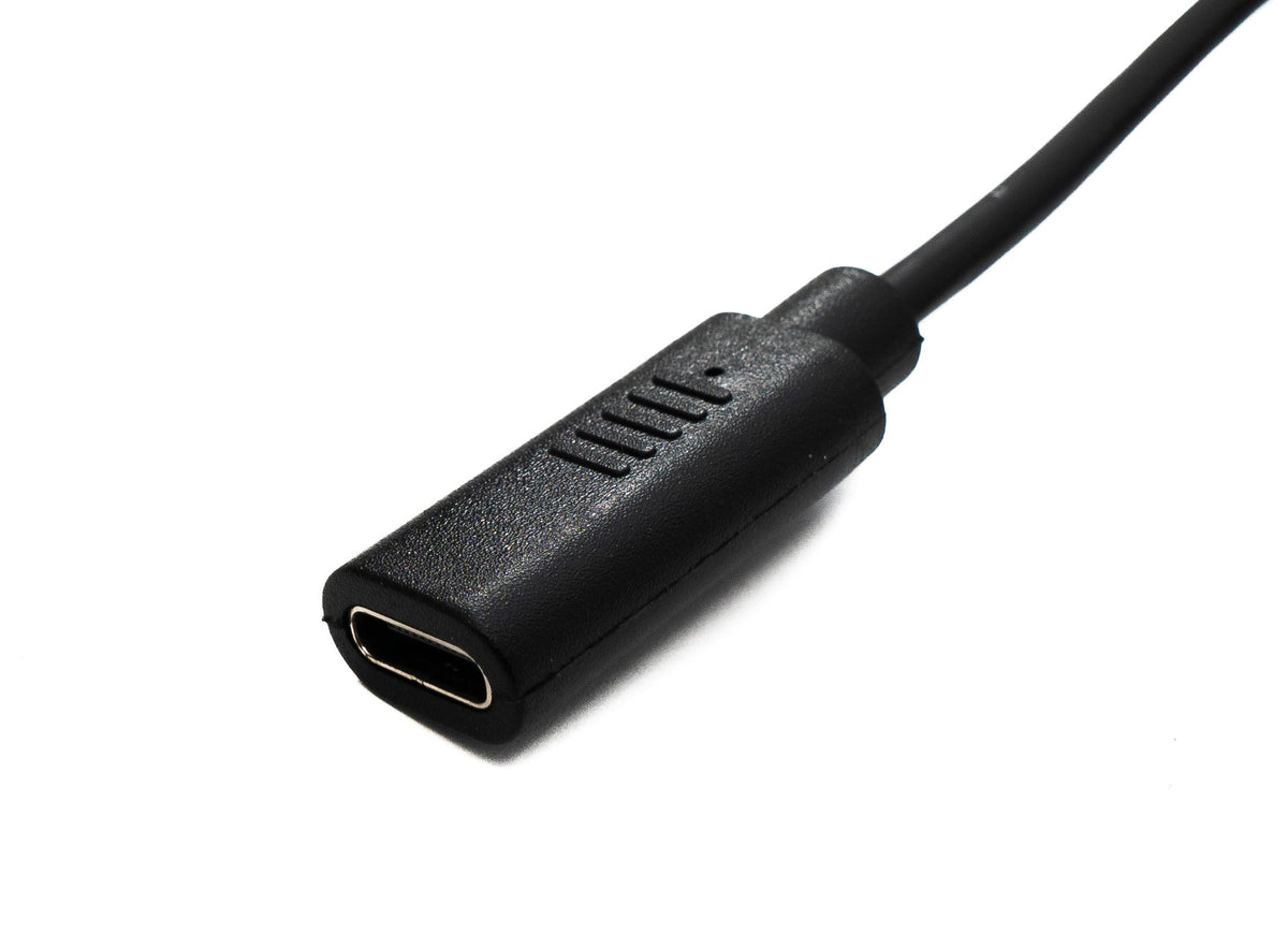 USB 3.1 Backpack Kabel 70 cm Typ C Stecker zu Buchse für Rucksack Ladeanschluss | System-S