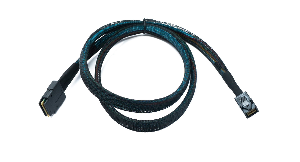 SFF-8643 Kabel 100 cm Mini SAS HD zu SFF-8087 Adapter für SSD Festplatte Motherboard | System-S