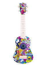 Ukulele "Graffiti" 17,5x7x53cm | Mehrfarbig