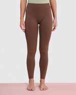 Set Scrunch Leggings High Waist + Tank Top Seamless - Mix Grün und Braun