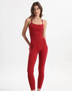 Sport Top leicht atmungsaktiv mit herausnehmbaren Pads – Rot