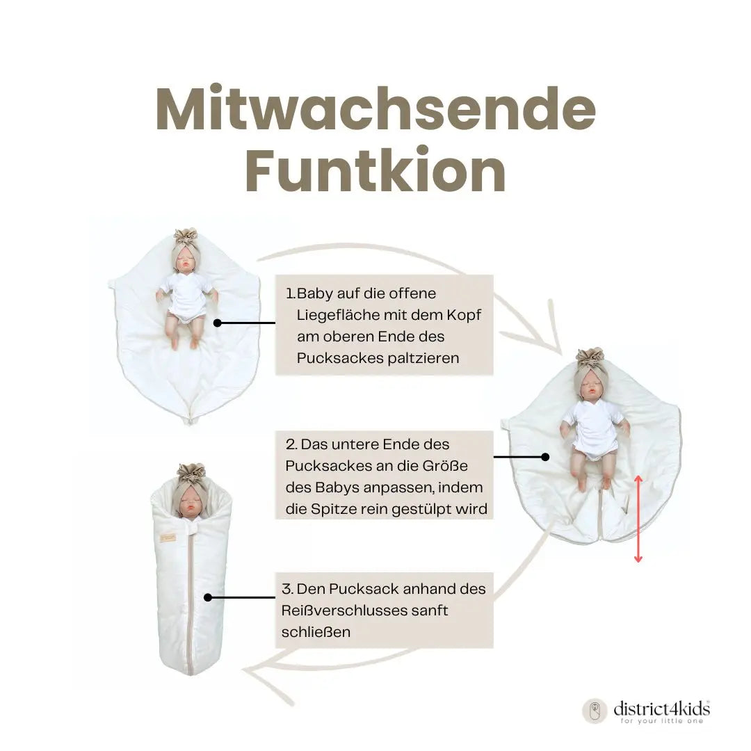 Pucksack Musselin – 2.5 TOG Ganzjahr
