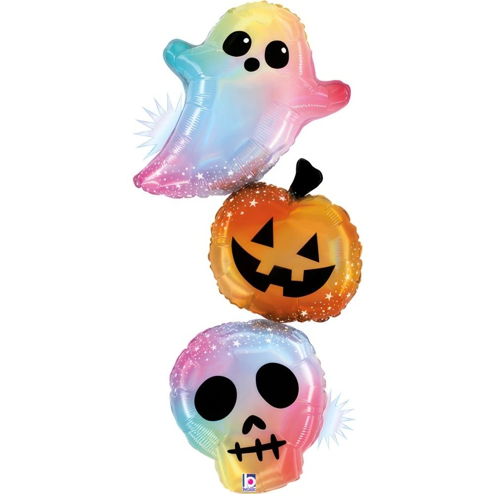 Shape Folienballon "Halloween Opal Pastel Trio" | 130 cm