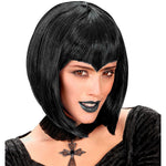 Halloween Perücke Damen "Gothic Vamp" | Schwarz