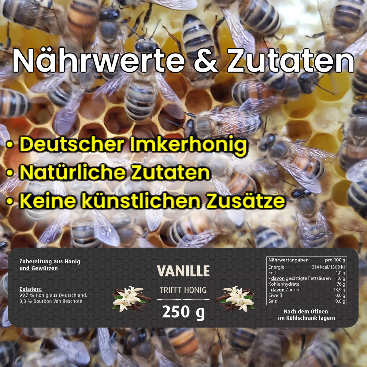 Honig-Geschenkpaket mit zwei Gläsern
