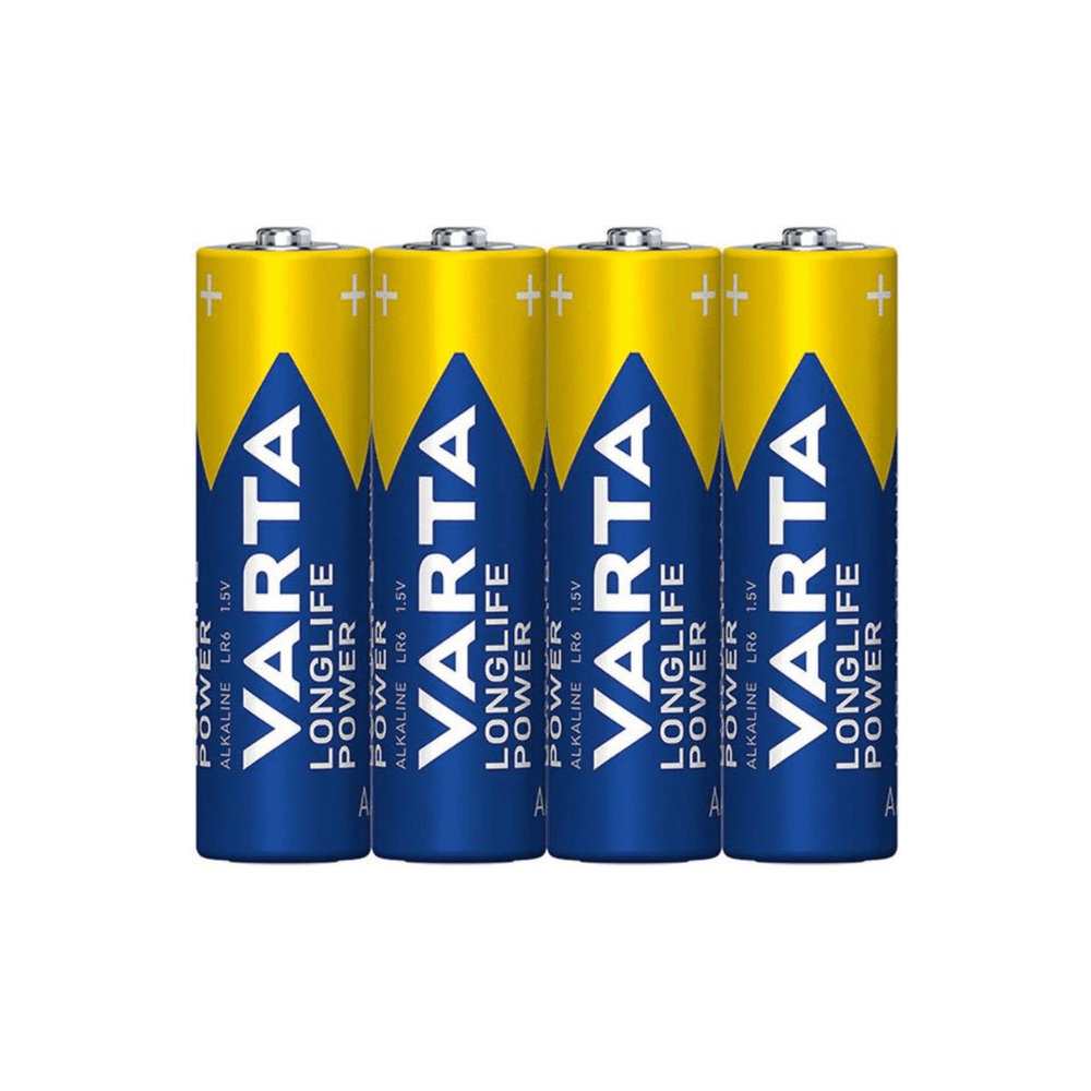 Varta Longlife Power 4906 AA Batterie LR6 - 4 Stück in Folie | Packung (4 Stück)