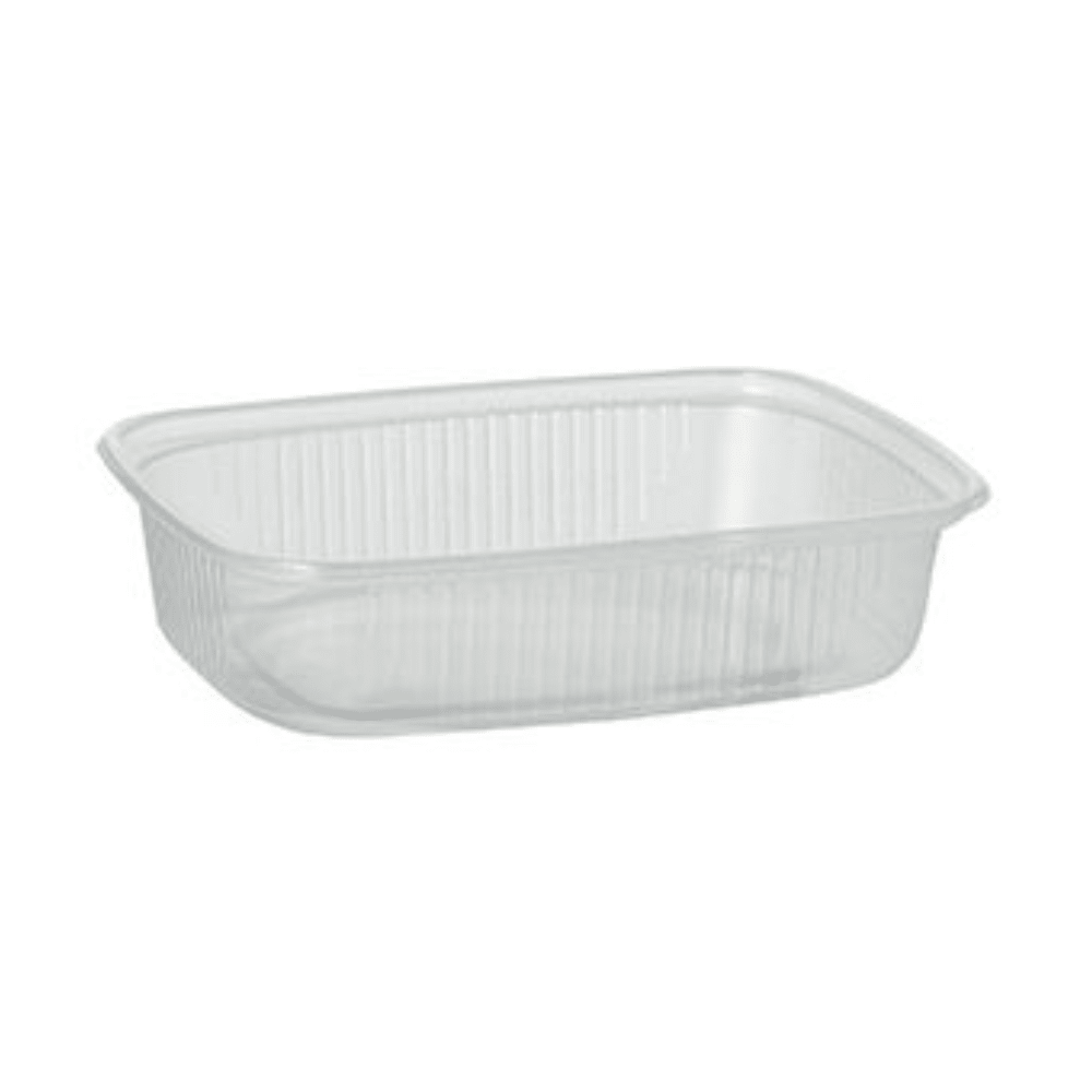Starpak Verpackungsbecher PP eckig 125 ml transparent | Folie (100 Stück)