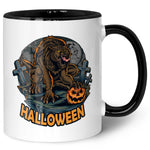 Bedruckte Tasse mit Motiv im Halloween Werwolf Design