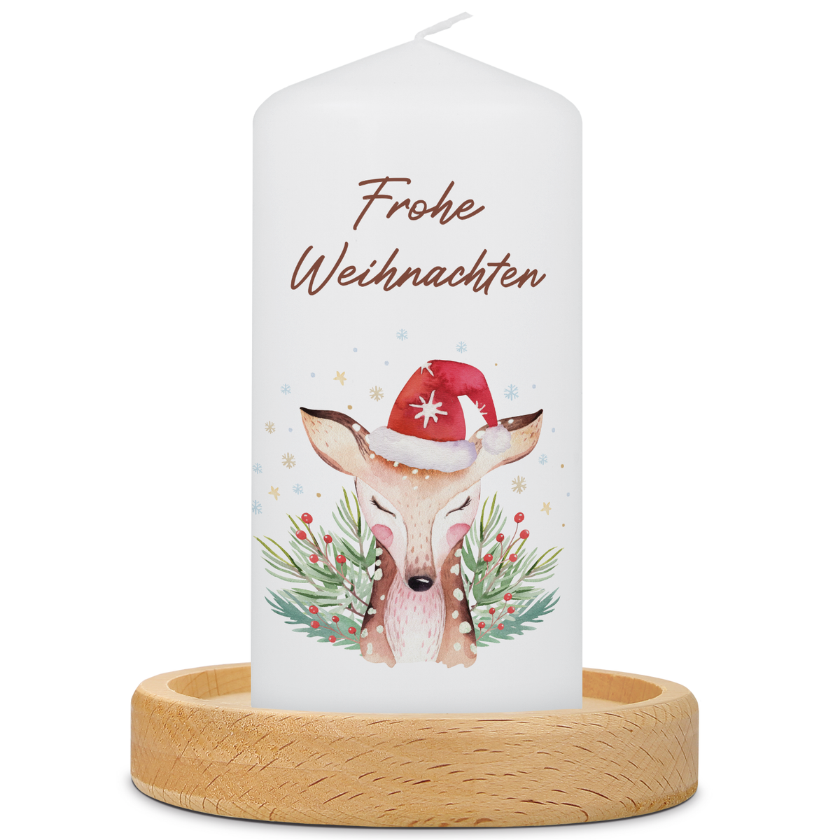Weihnachtskerze "Reh"