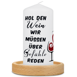Kleine Kerze "Hol den Wein"