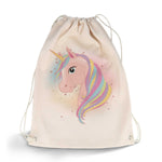 Bedruckter Turnbeutel für Kinder im Einhorn Design