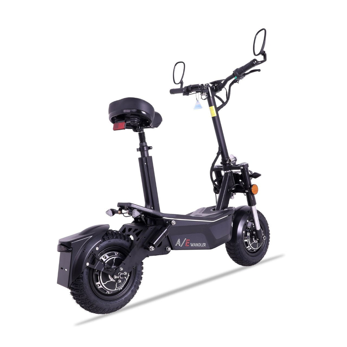 WANDLER A/E Schwarz – robuster Allrad Elektroroller 45 km/h mit Sitz