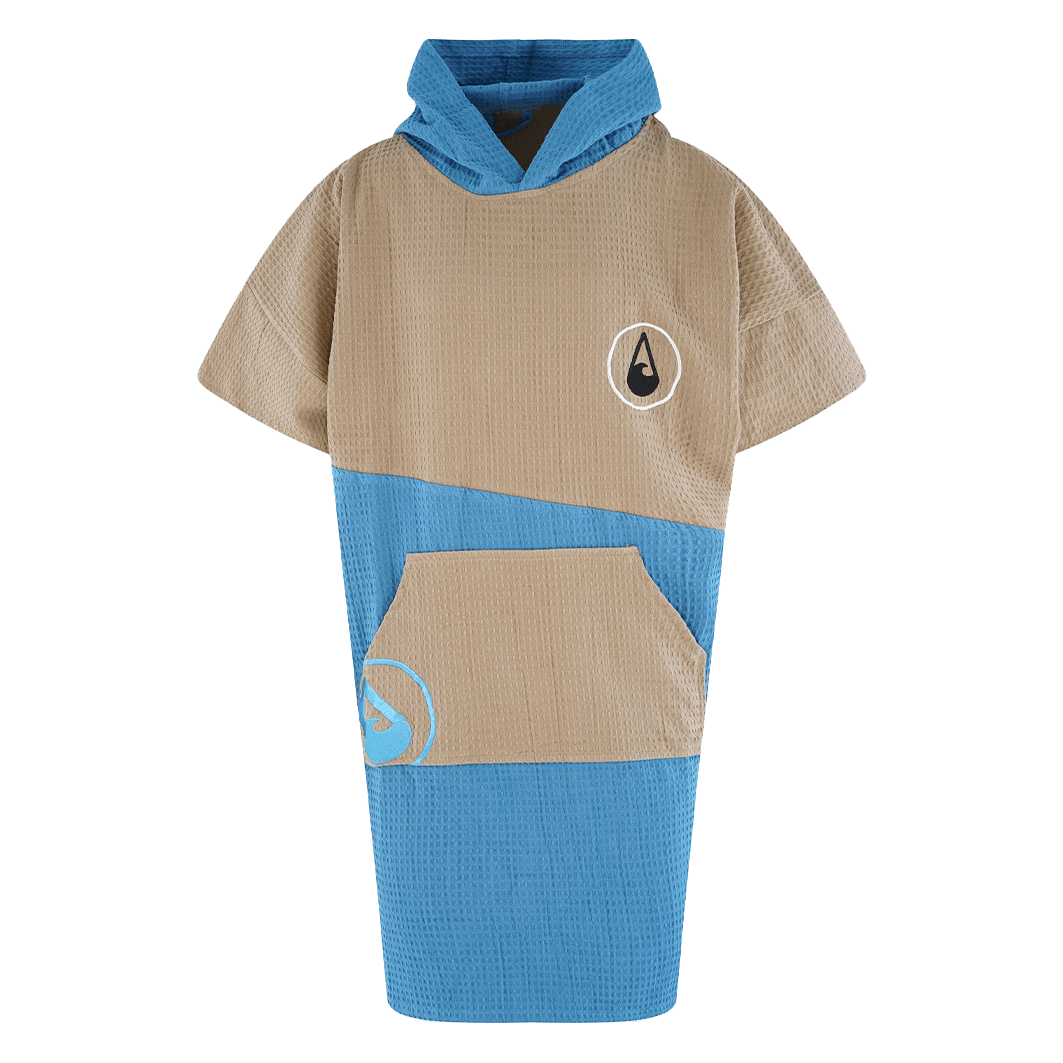Travel Poncho Lighd, Baumwolle Waffle Piquee