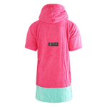 Poncho Pink Wave, Baumwolle Velours