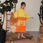 Poncho Beach, Baumwolle Velours