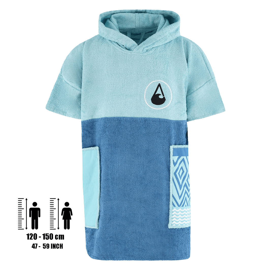 Poncho Maxi, Baumwolle Velours