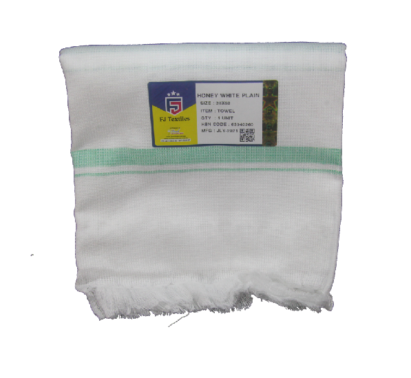 WHITE PLAIN TOWEL 30*60 product image 2