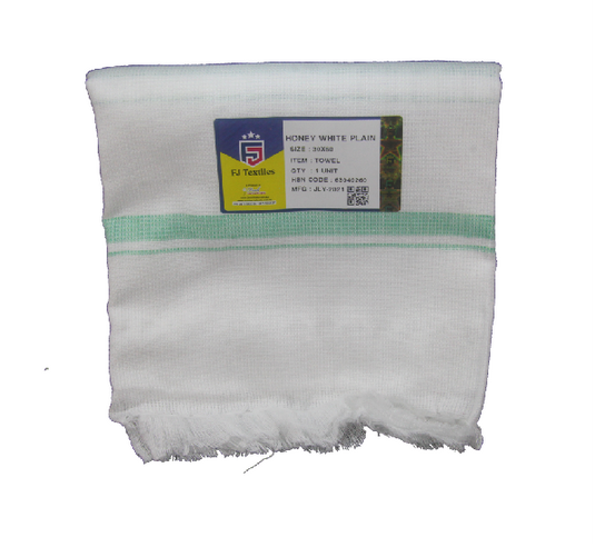 WHITE PLAIN TOWEL 30*60 product image 2