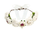 Haarreif Blumenkranz Krone 17 cm weiß Namma Markt