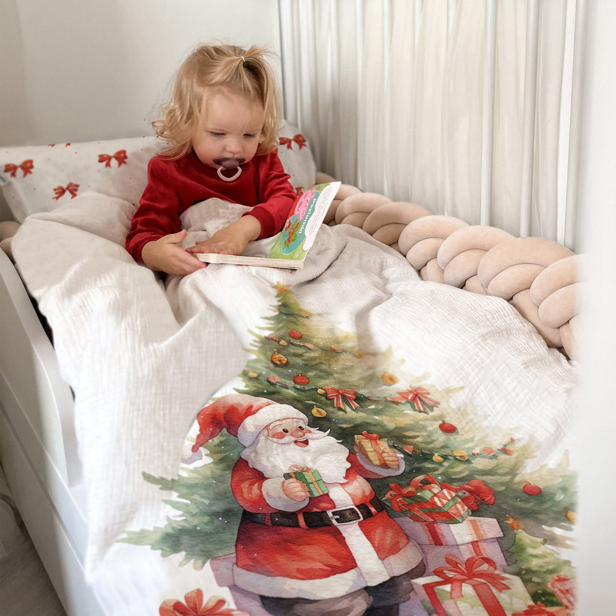 "Weihnachtsmann" Premium Kinderbettwäsche
