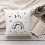 Bedrucktes Kissen mit Motiv "Regenbogen"