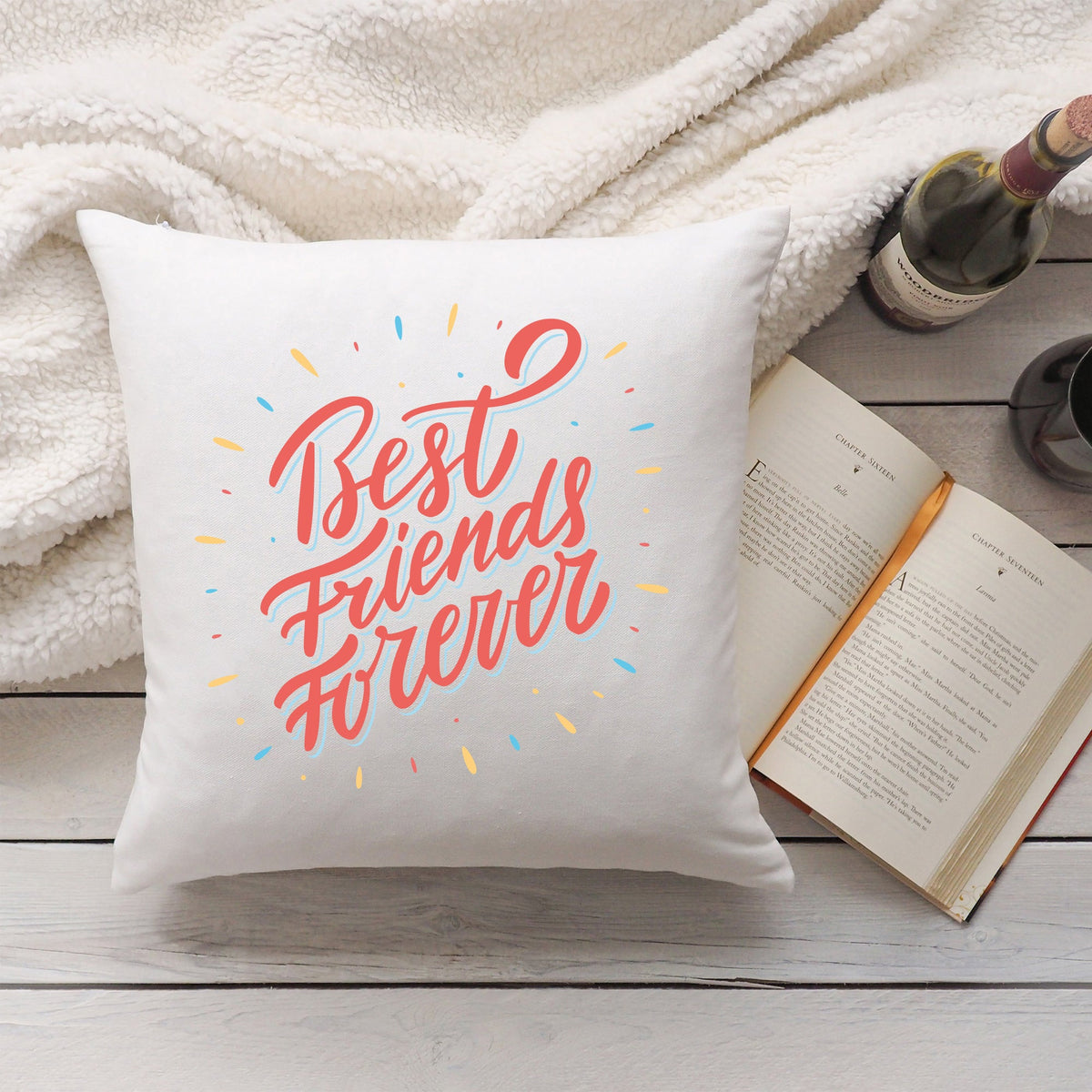 Kissen mit Spruch Best Friends Forever