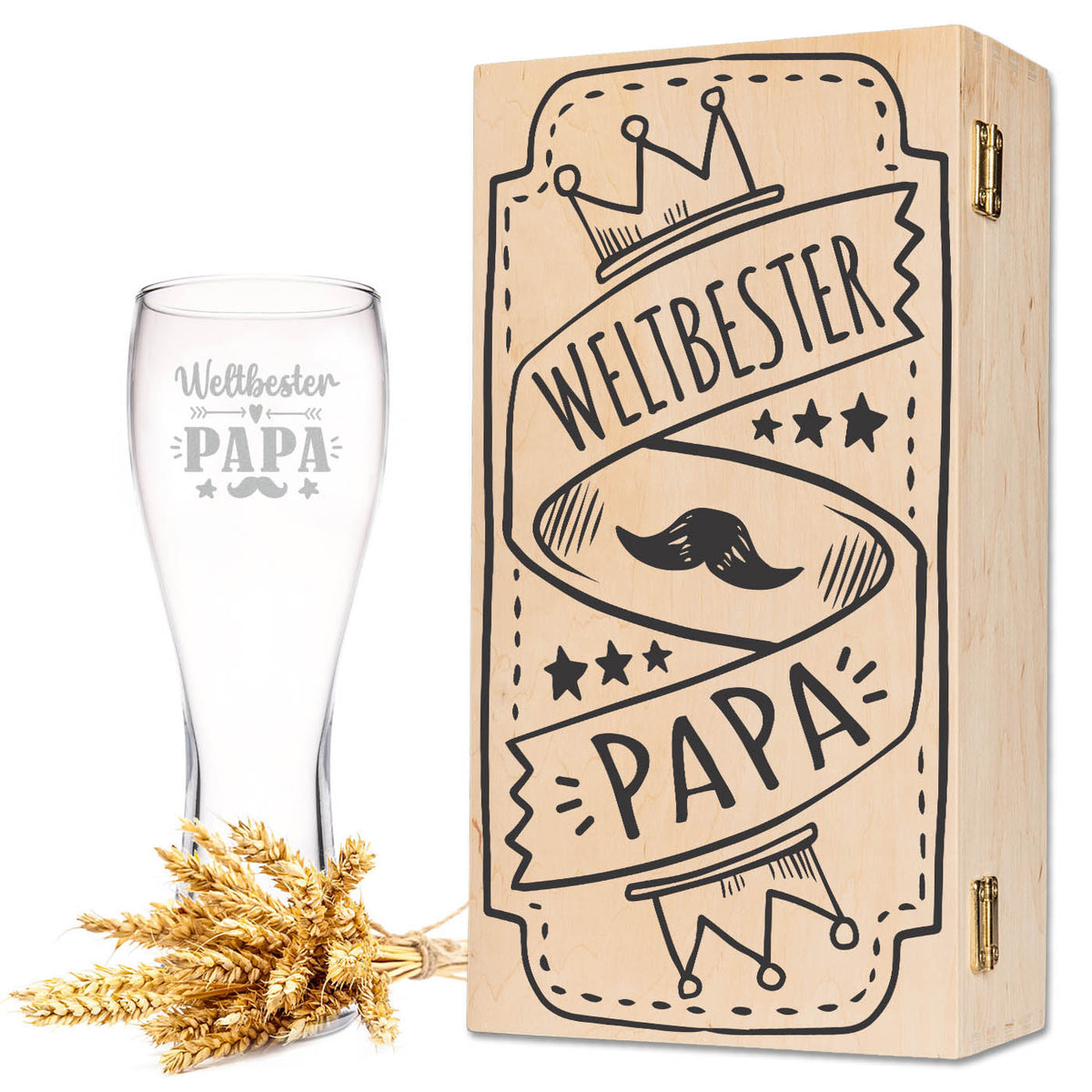 Stölzle Lausitz Weizenglas "Weltbester Papa"