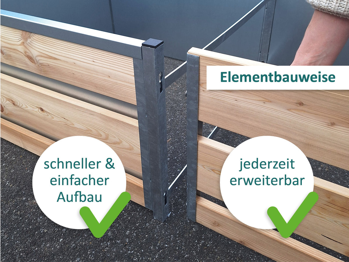 Hochbeet L-Form | Höhe: 83 cm