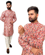 Kurtas in Pure Banglori Silk Crochet with Print in Berlin