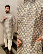 Kurtas in Pure Banglori Silk Crochet with Print in Berlin