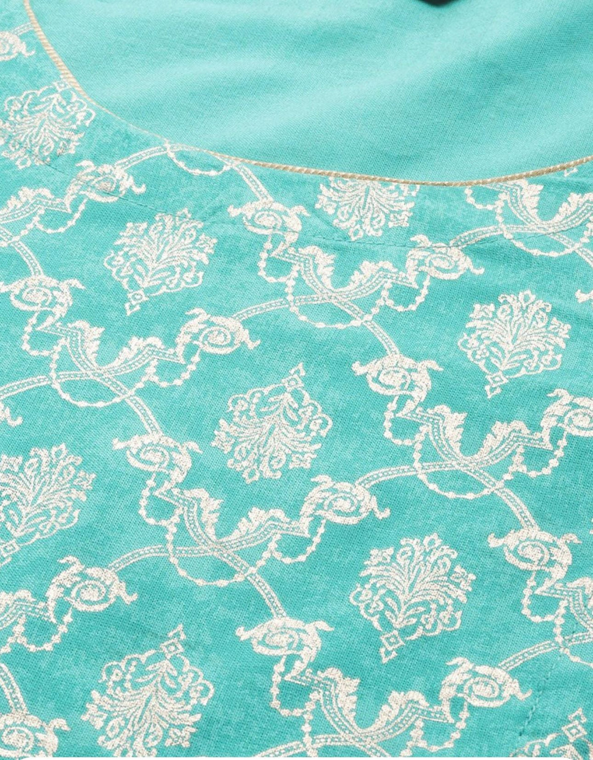 Ethnic Motifs Foil Printed Kurta With Leggings & Dupatta in Paris
