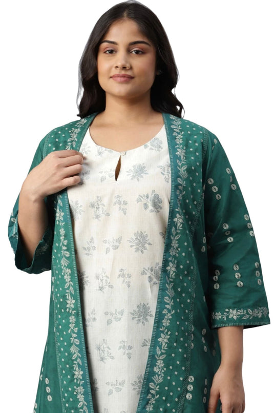 Women Cotton Blend Kurta Palazzo Set in Germany