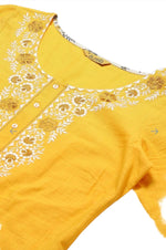 Yellow Embroidered kurta- Light Yellow Palazzo-Dupatta in Berlin