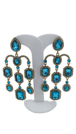 Designer Kundan Stone Studded Jhumka Golden Earrings