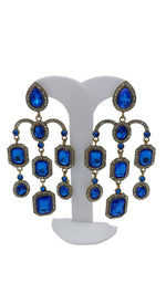 Designer Kundan Stone Studded Jhumka Golden Earrings in Essen