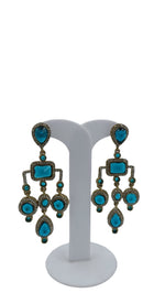 Designer Kundan Stone Studded Jhumka Golden Earrings in Essen