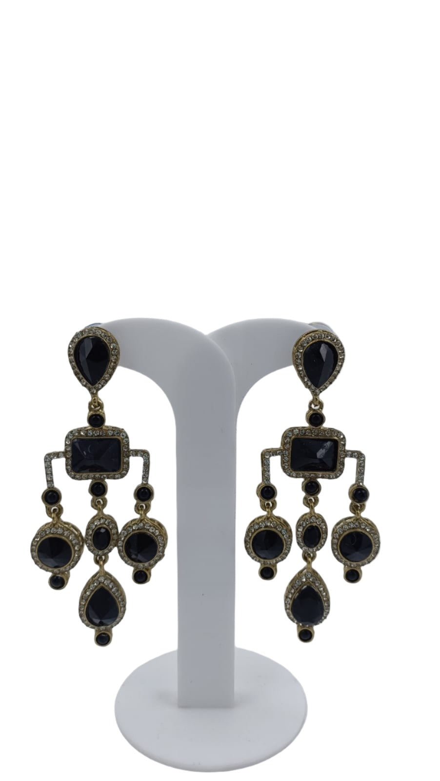 Designer Kundan Stone Studded Jhumka Golden Earrings in Germany