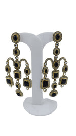 Designer Kundan Stone Studded Jhumka Golden Earrings in Paris