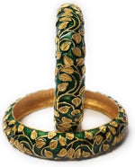 Meenakari Bangles Set of 2 in Germany(Green)