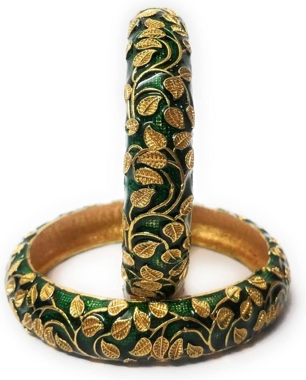 Meenakari Bangles Set of 2 in Germany(Green)