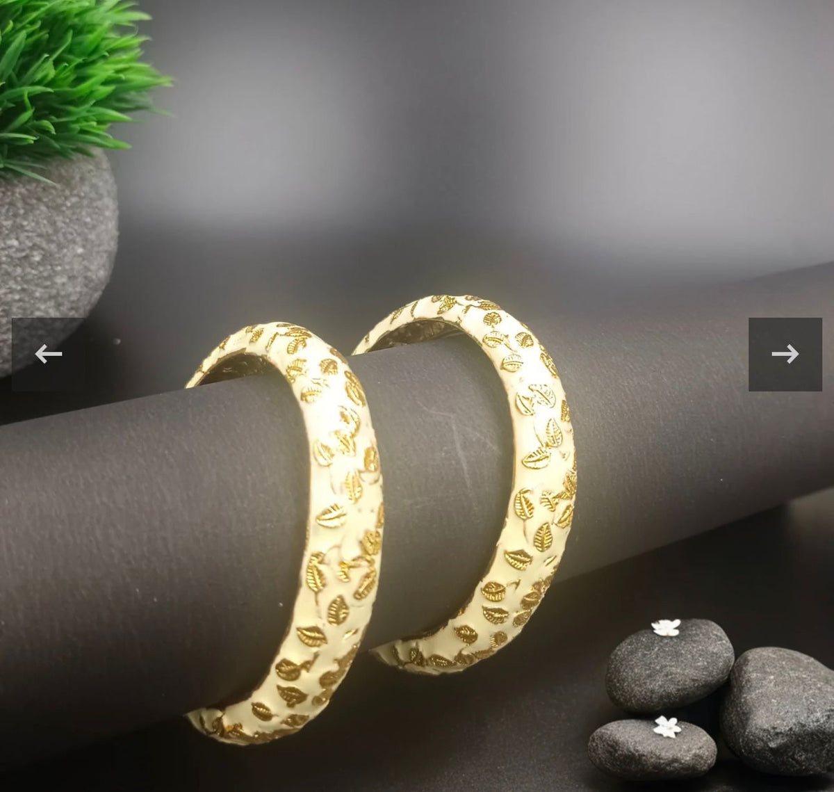 Meenakari Bangles Set of 2 in Germany(Golden)