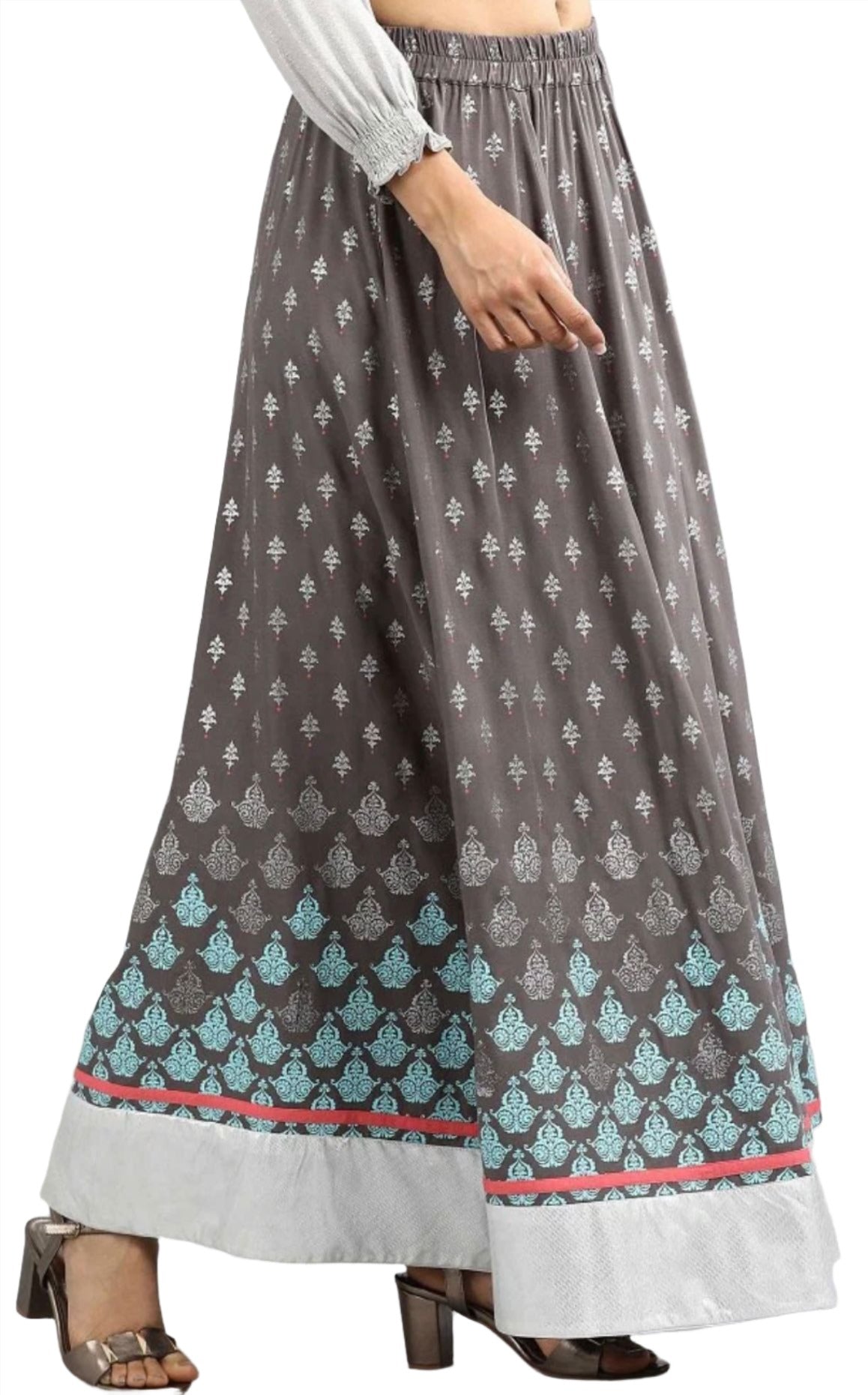 Grey Printed Skirt in Berlin