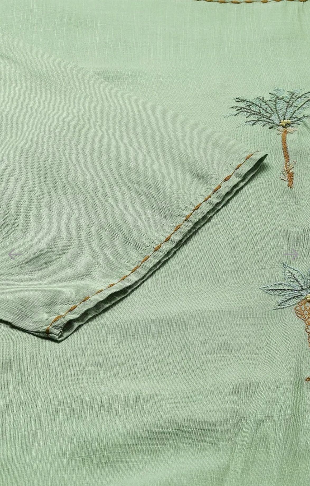 Embroidered kurta With Printed Pants And Dupatta in Paris
